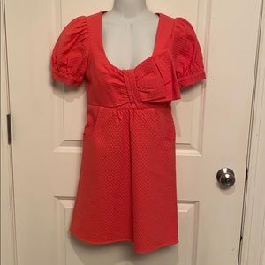 Voom XS pink dress with bow and pockets